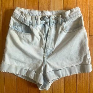 American apparel high waisted shorts
